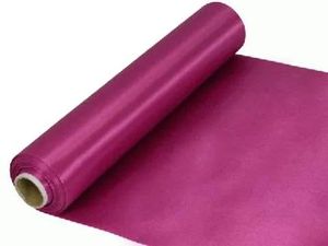 rose pink fabric satin ribbon roll wedding table runner
