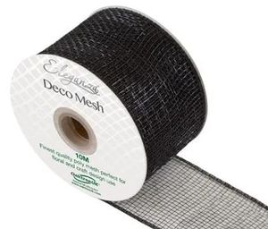black deco mesh