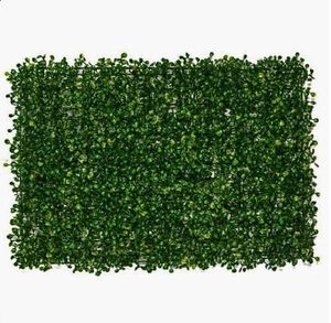 Artificial Flower Wall Panel Green Topiary fence shed backdrop greenery