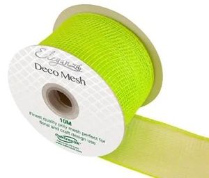 lime green deco mesh