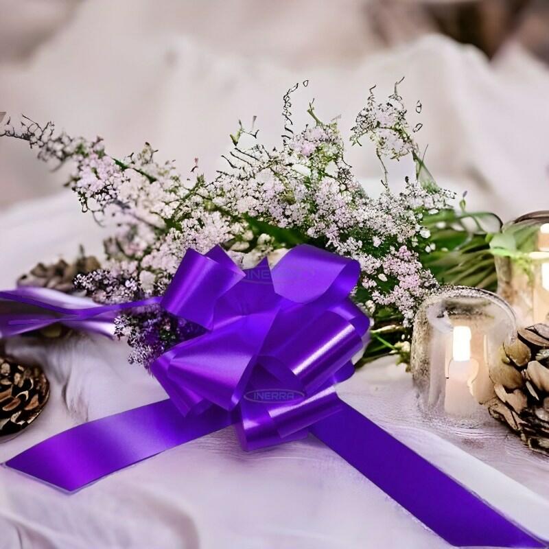 purple florist wedding pull bows gift hamper