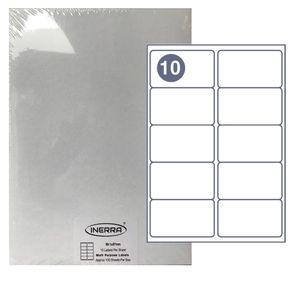 10 per sheet blank a4 labels