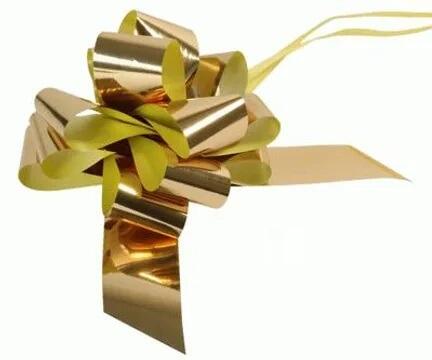metallic gold pull bow