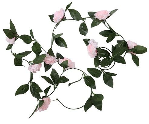 pink roses garland