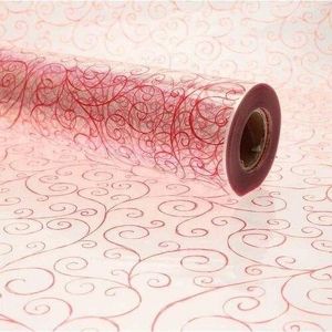 red scroll cellophane wrap 10 metres