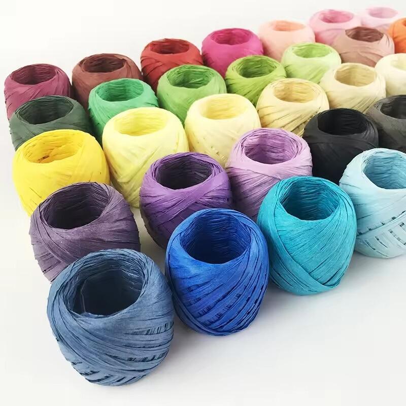 Brown Raffia Ribbon 1/4 Inch Ribbon Uxcell Raffia Ribbon, Natural ...