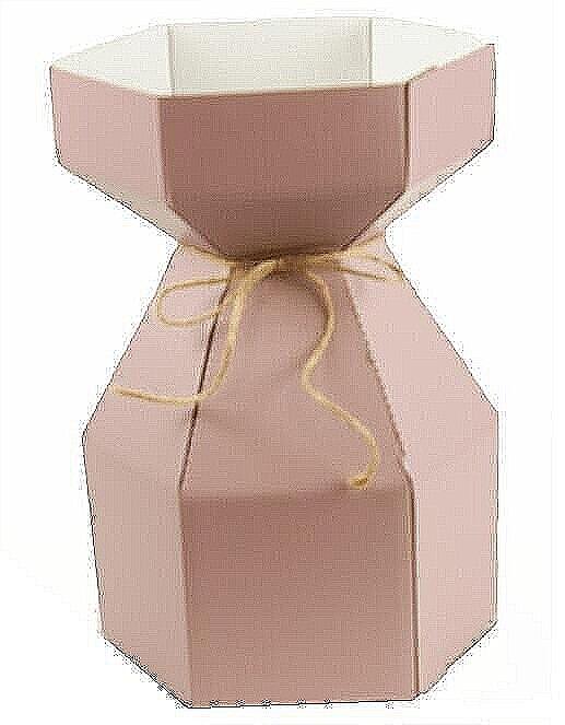 gathered flower vase box windsor pink