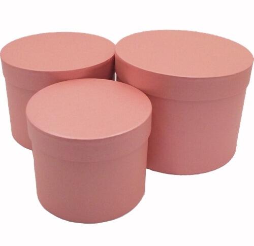 pink hat boxes for flowers