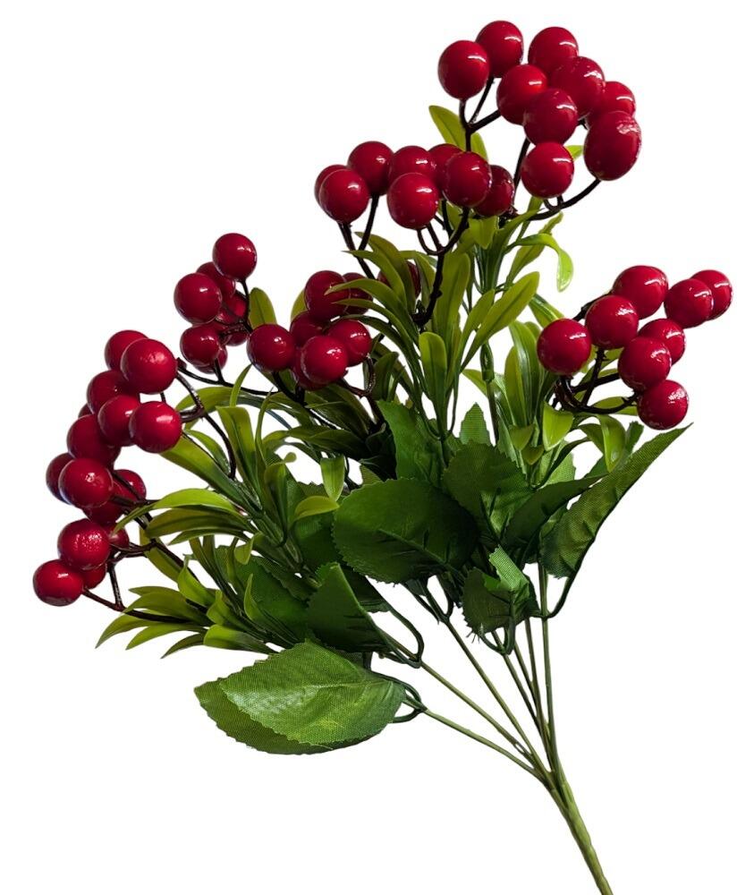 artificial red berry berries artificial flowers spray