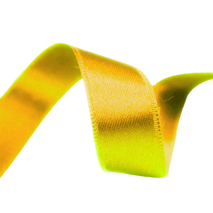 yellow satin ribbon