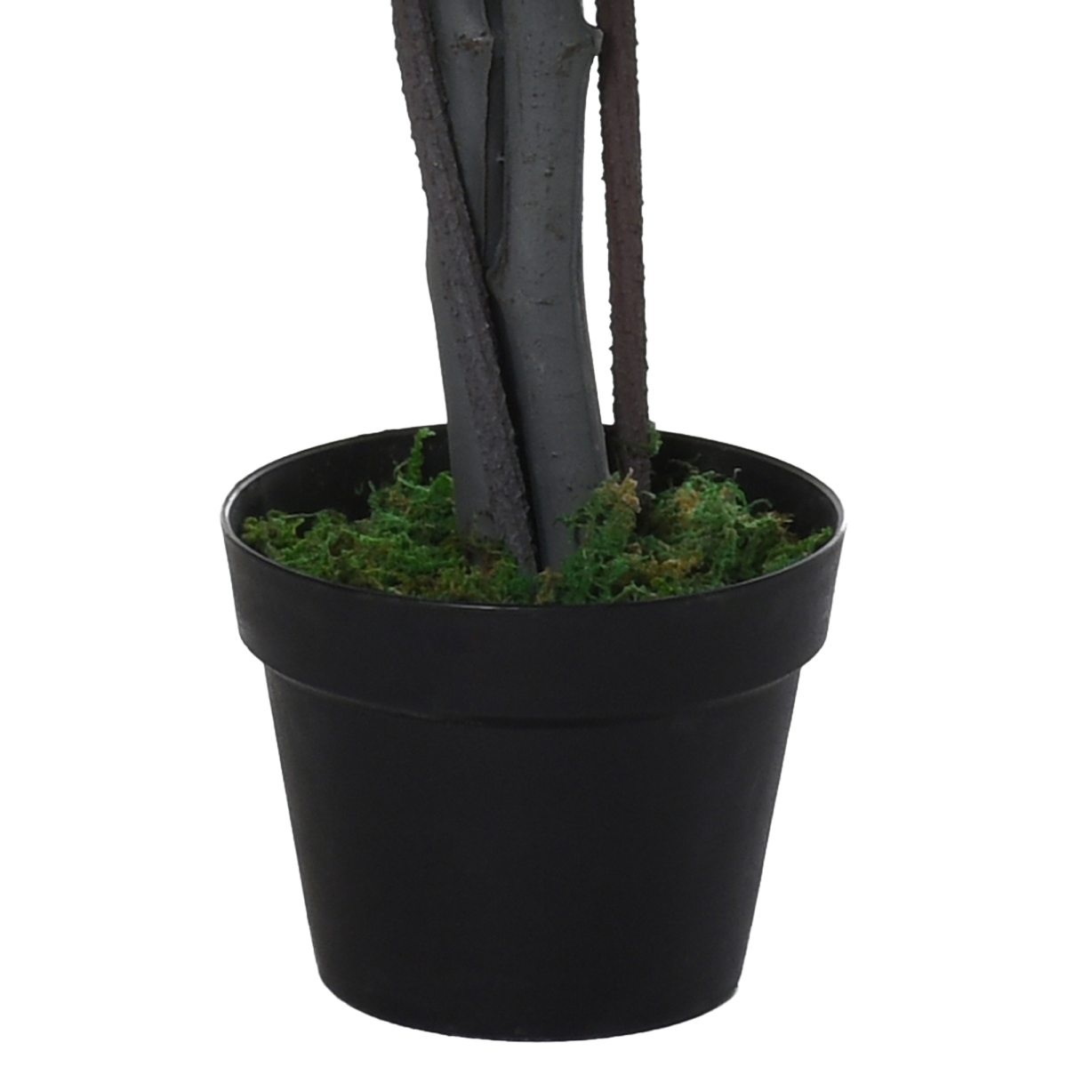 Artificial Banyan Plant Faux Decorative Tree Cement Pot Outsunny