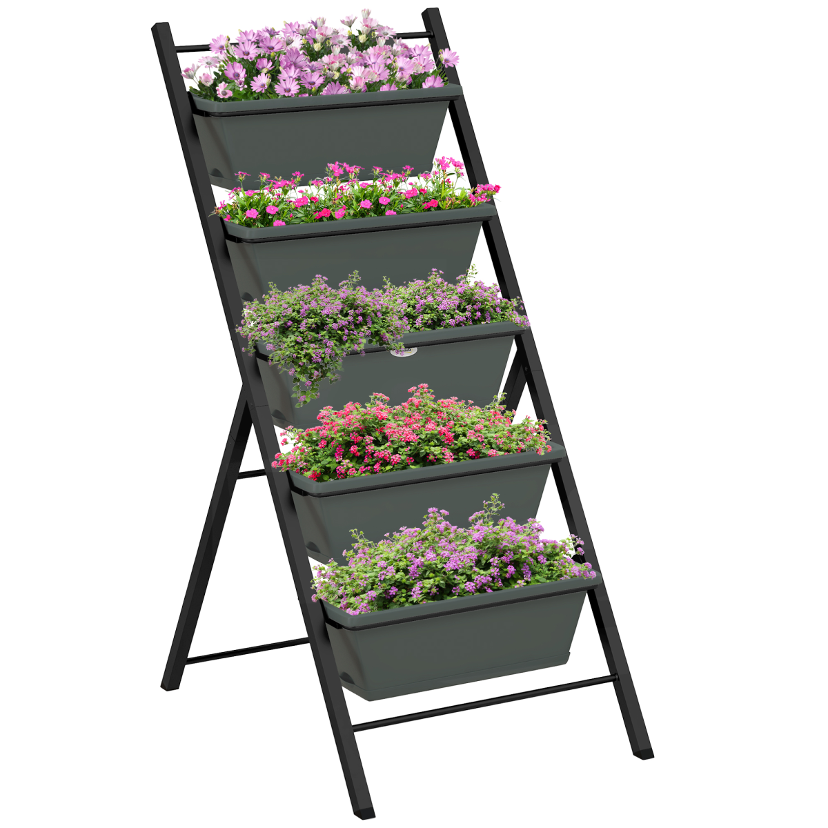 Vertical Raised Garden Bed with 5 Removable Tray