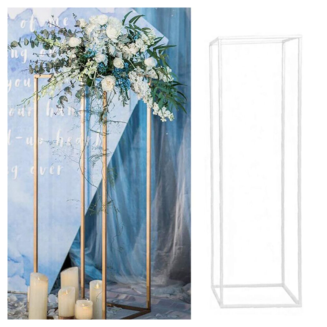40cm Metal Geometric Stand Flower Vase Holder