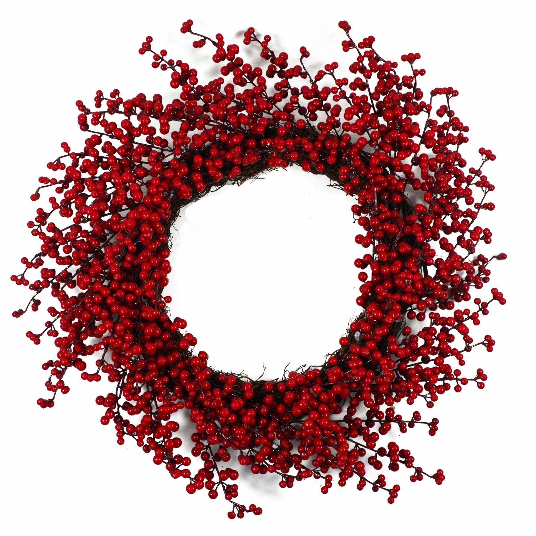 Large Luxury Christmas Red Berry Floristry Wreath