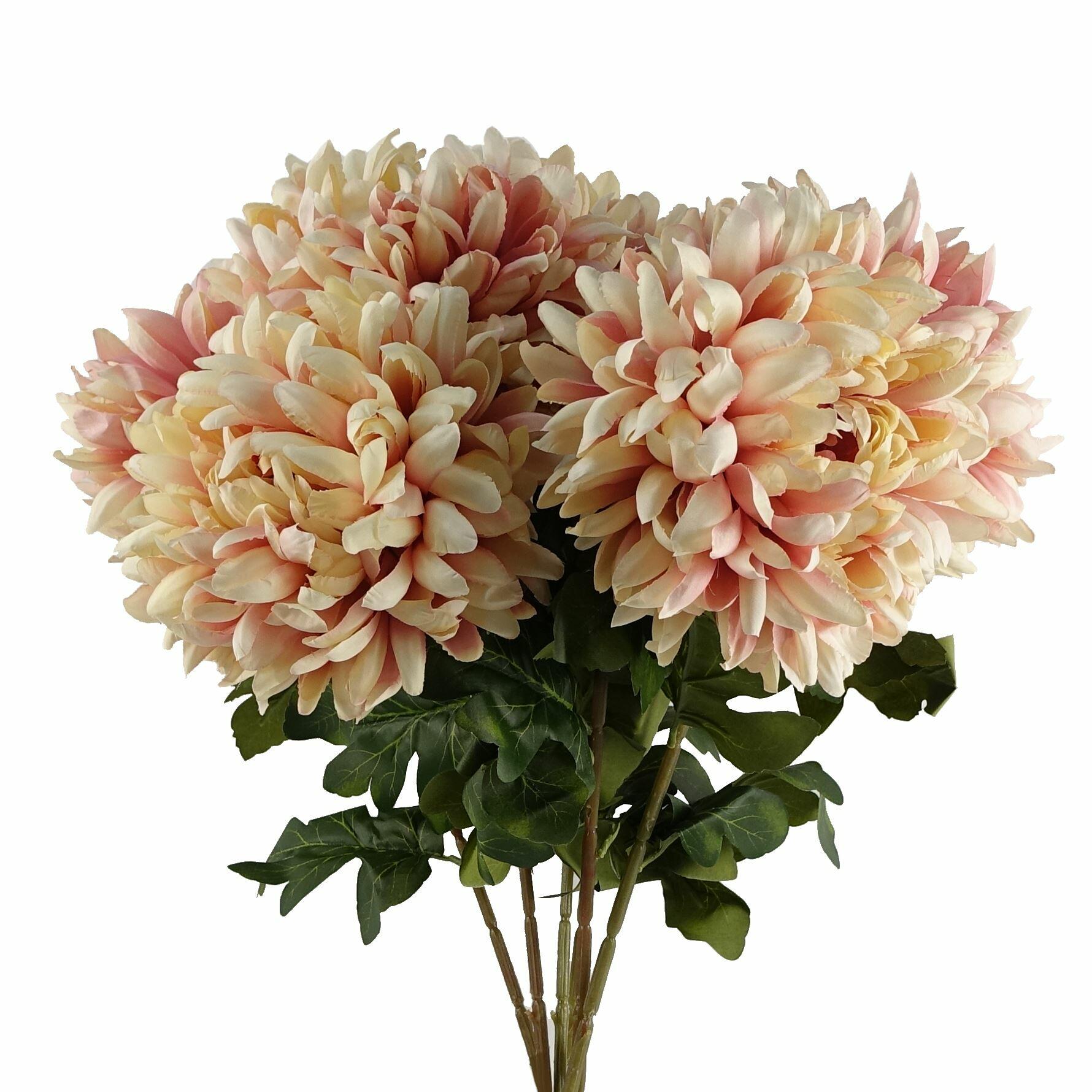 Pack of 6 x 75cm Extra Large Reflex Chrysanthemum