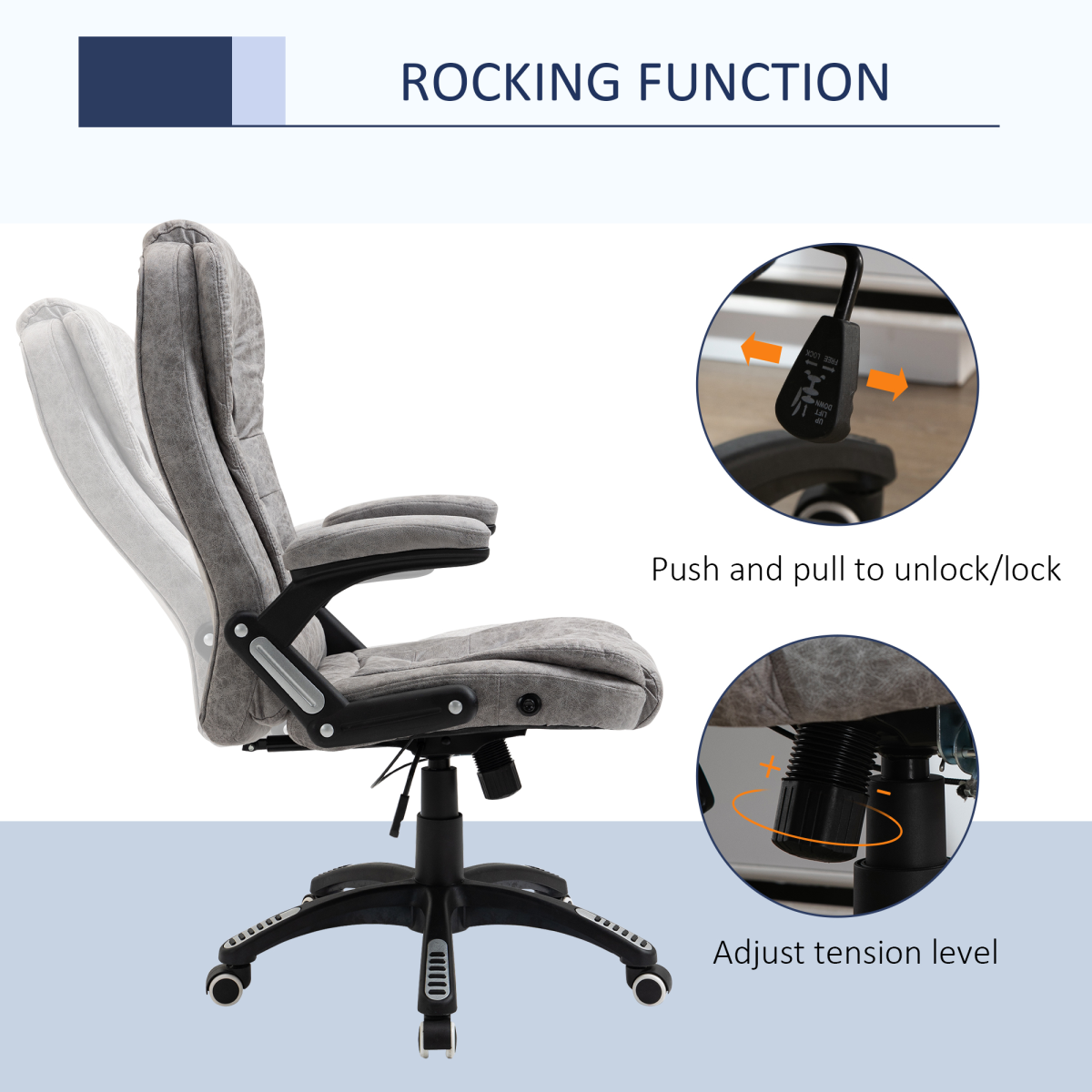 high back home office chair computer desk chair view 5