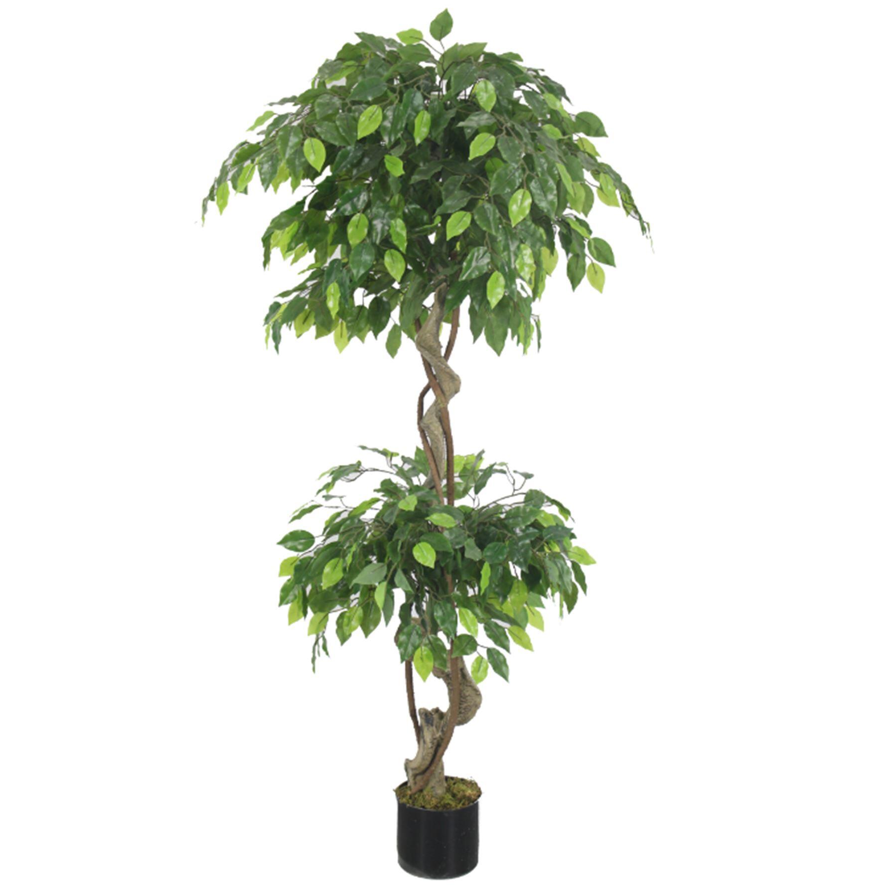 150cm artificial twisted ficus tree view 1