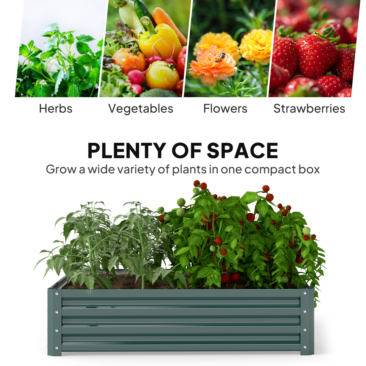 raised garden bed gardner frame outdoor planter kit
