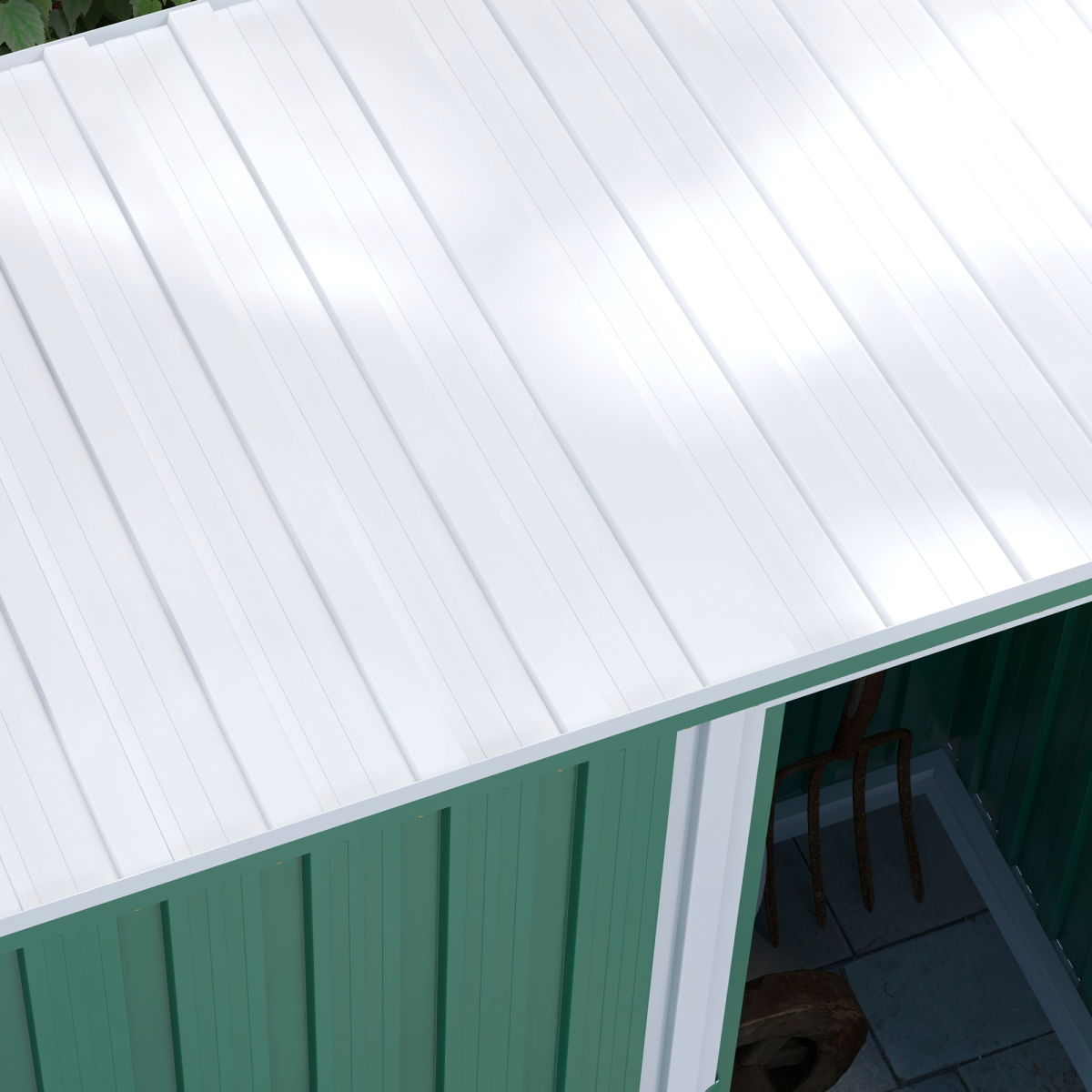 outsunny 5 x 3ft garden storage shed sliding