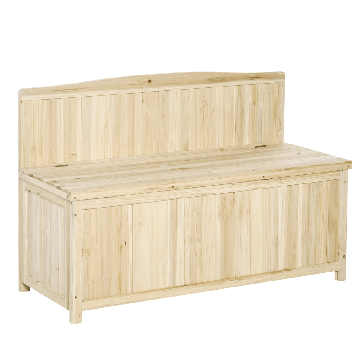 garden bench arch wood storage bench deck view 1
