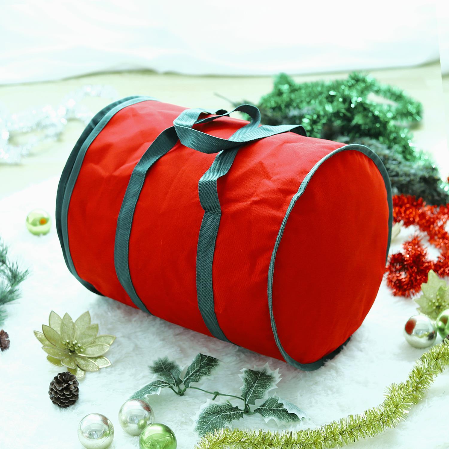 Keep your Christmas ornaments, string lights, other small Christmas tree accessories clean and dust-free with this Chris