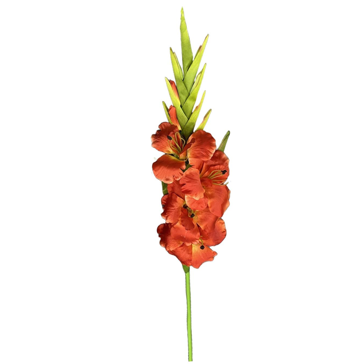 Picture of 115cm Artificial Orange Gladioli Stem