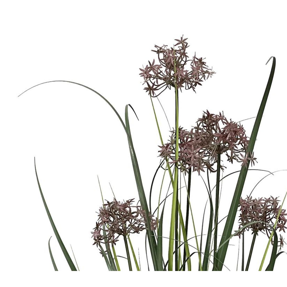 Picture of 95cm Artificial Grass Plant Potted with Flower Detail