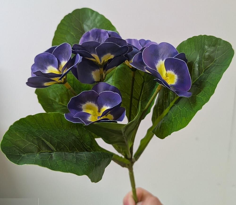 artificial pansy flowers pansies purple
