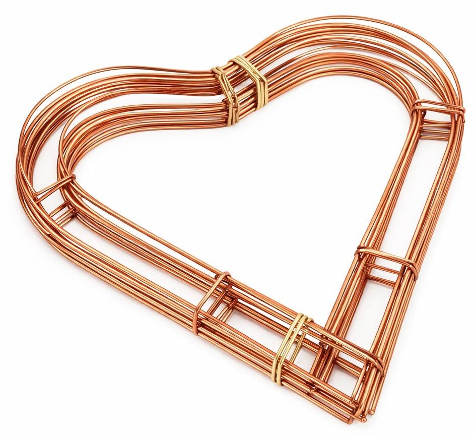 Metal Wreath Frame Ring Heart Shaped Diy Macrame F... - Vicedeal