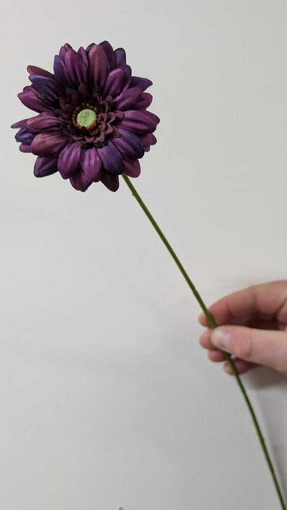 Artificial purple Gerbera Flower Stem 47cm