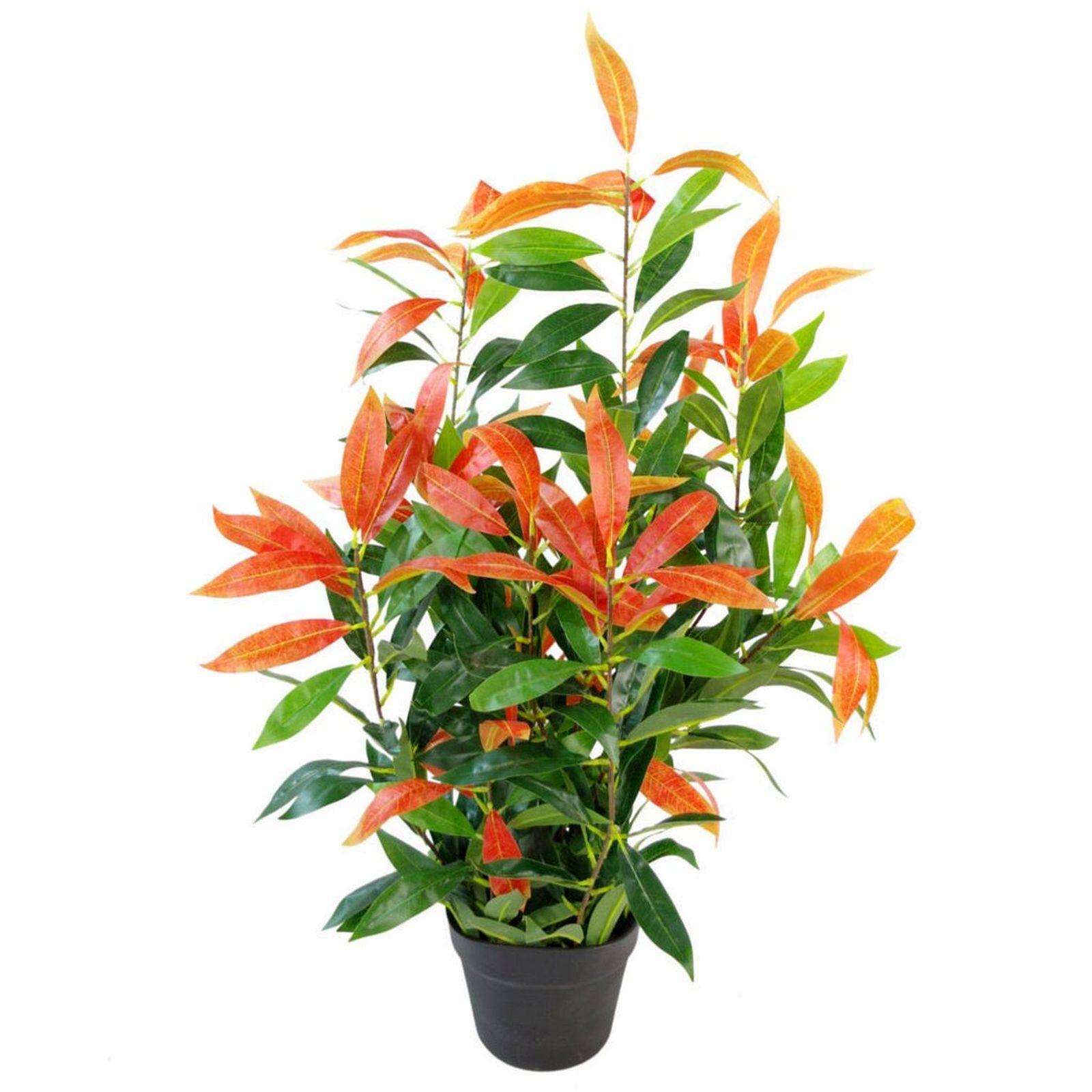 artificial / 80cm realistic red ficus plant product image