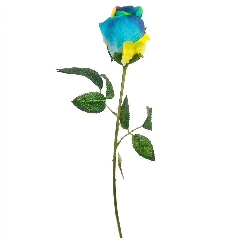 artificial flower stem rainbow rose