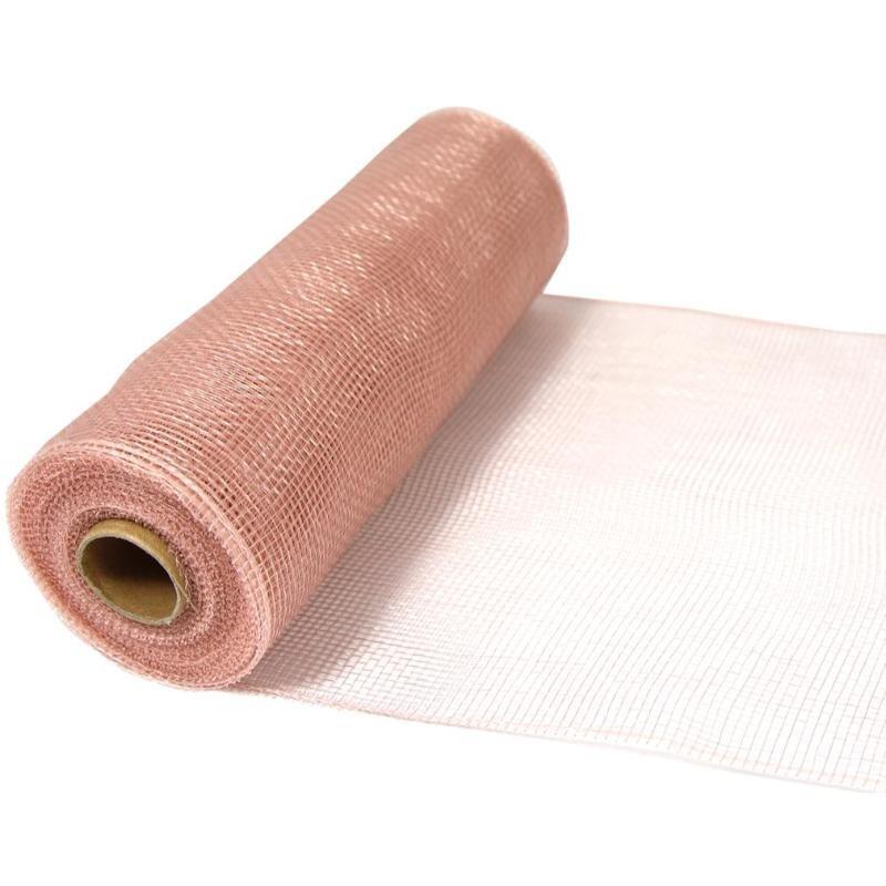 Eleganza Rose Gold Deco Mesh 10 Inch