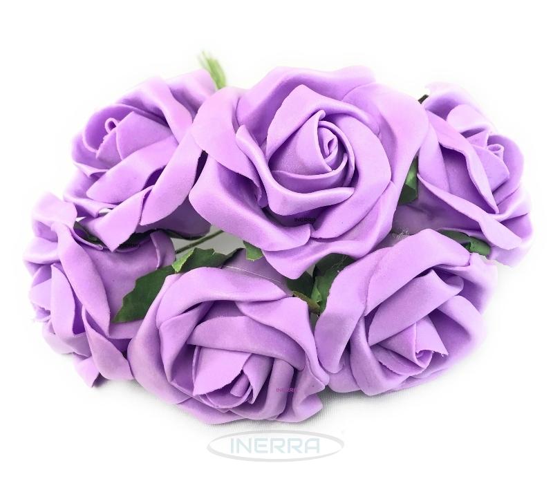lilac colourfast foam roses