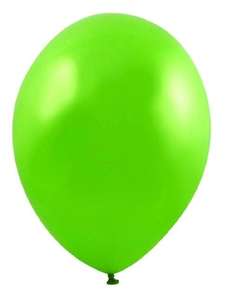 apple green metallic balloons