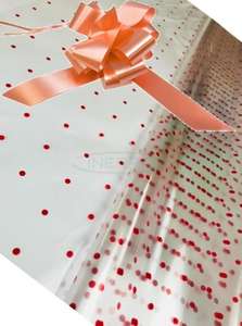 champagne cellophane hamper wrap bow kit pack red dot christmas