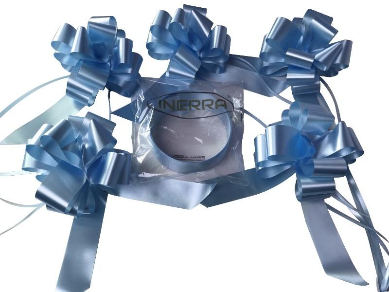 baby blue wedding car ribbon bows kit decoration