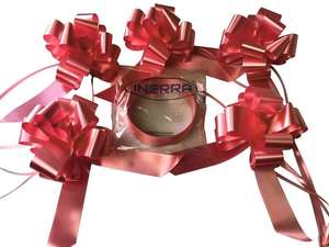 50 Pull Bows 30mm Wedding Car Gift Wrap Ribbon Decorations Florist  WATERPROOF uk