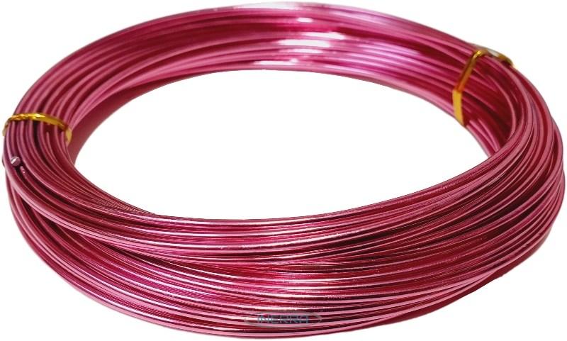 pink Green Aluminium Florist Wire - 11.5 Metre Reel