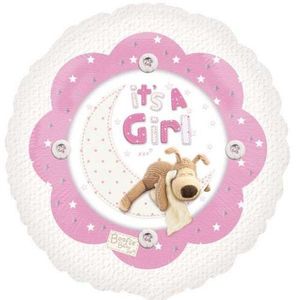 Anagram XL Foil Balloon 18 Inch Boofle Its a Girl Pink