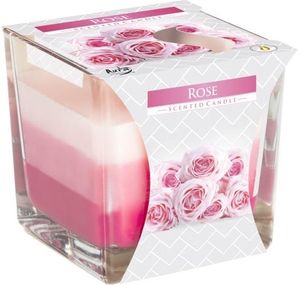 rose flower scented candle