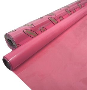 tinted translucent pink cellophane wrap roll 100m