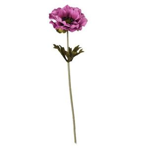 single anemone stem plum artificial flower florist wholesale