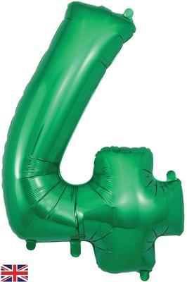 giant large number foil helium birthday party balloon green 4