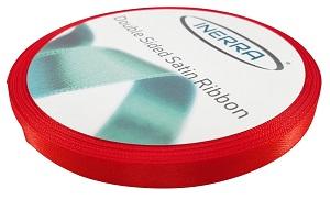 red hamper satin basket ribbon