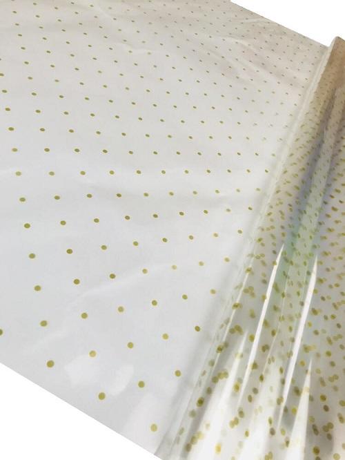 gold dot cellophane wrap sheet film