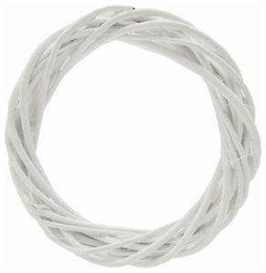 wicker willow wreath ring christmas white