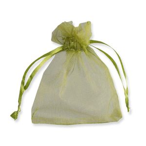 olive green organza bags