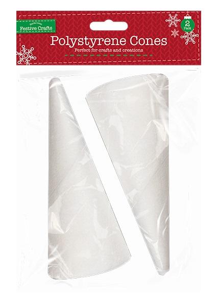 Polystyrene Craft Foam Cones