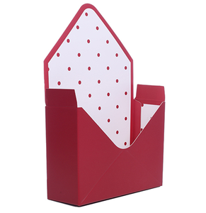 flower envelope boxes red